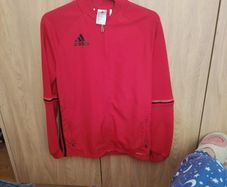 Adidas red zipped top 13/14