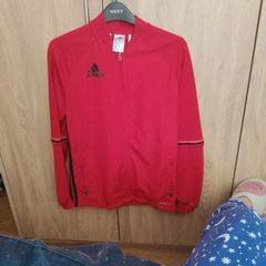 Adidas red zipped top 13/14
