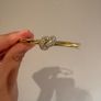 Kate Spade Gold Tone Crystal Bow Bangle Image 3