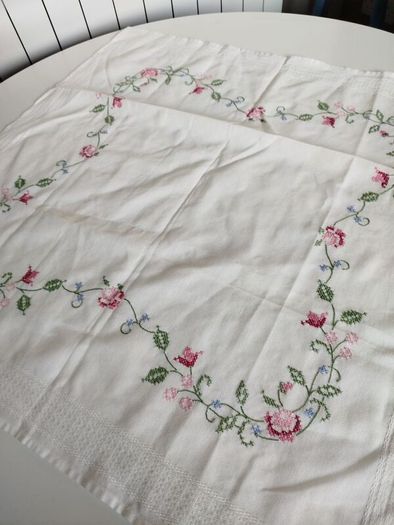 Small Vintage Tablecloth