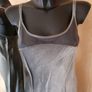 Women's Lingerie Luxury SILVER satin Chemise Image 5