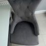 table and 2 plush velvet knocker chairs Image 4