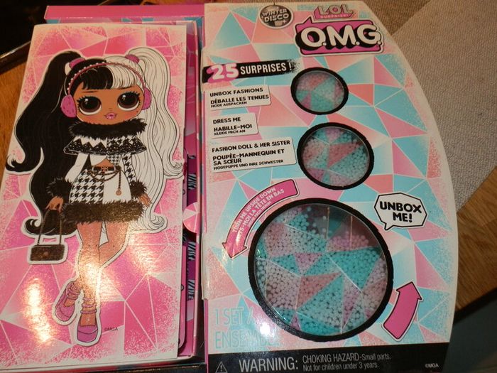 OMG LOL Winter disco Dollie Fashion Doll and Sister
