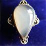 Vintage Agate Gemstone 925 Sterling Silver Jewelry Ring Size P - 7,3g Image 6