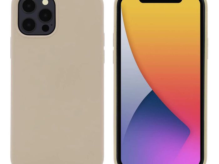 Liquid Silicone Case For iPhone 12 Pro Max Luxury Thin Soft Phone Cover New Grey - FHT7IP12PMLK
