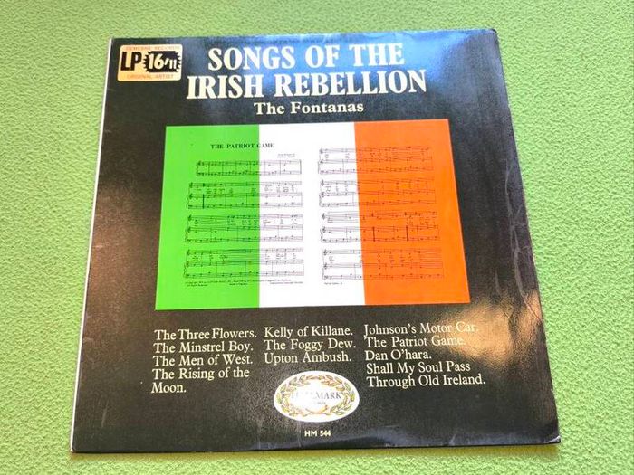 1968 The Fontanas - Songs Of The Irish Rebellion 12in Vinyl