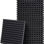 FREE EXPRESS SHIPPING Acoustic Foam Panels 24 Pack with Double-Sided Tape, Sound Proofing Panels Soundproofing Foam Sound Absorbing Panels Fireproof for Recording Studios, Offices & Home, 1" X 12" X 12" Image 3