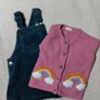 Next Baby Corduroy Pinafore Dress And Cardigan Image 8