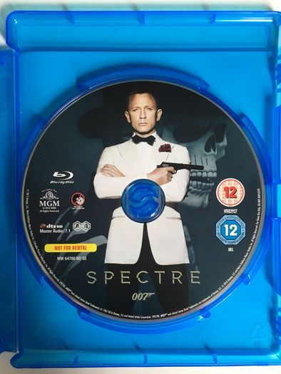 007 James Bond: Spectre [2015] Daniel Craig, Christoph Waltz, Lea Seydoux, Naomie Harris, Dave Bautista, Monica Bellucci & Ralph Fiennes [Blu-ray Movie]