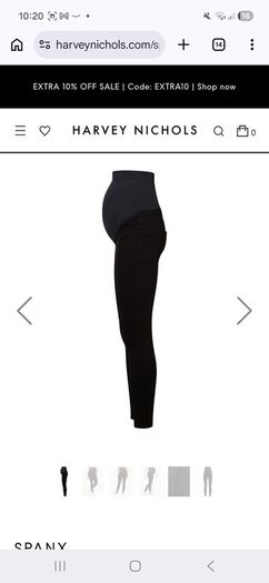 Maternity Spanx black jeans size 10 8