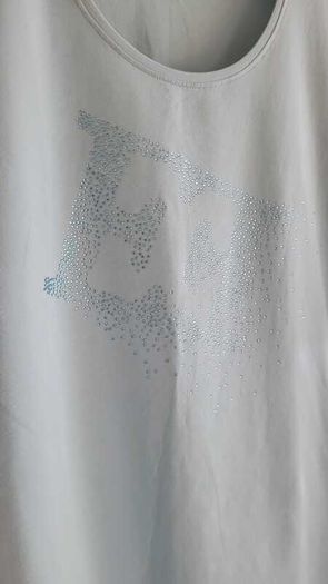 ESCADA diamante blue haze top Sz 16