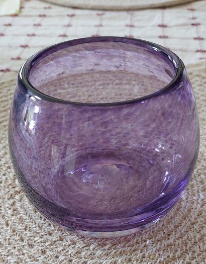 Glass votive - hand blown