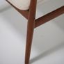 Vintage Danish Teak and White Boucle Armchair by Grete Jalk, 1960s. Image 9