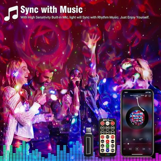 FREE EXPRESS SHIPPING Galaxy Projector, Star Night Light Projector with and Music Bluetooth Speaker, Ceiling Starry Star Light for Kids Baby Bedroom/Party/Game Rooms/Home Theatre
