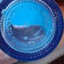 Beautiful Old Blue Glass Gunpowder Gin Bottle, Embossed Gunpowder, Postage Available or Collection Image 4