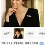 Brand New Newbridge Silverware Triple Pearl Brooch - RRP - 40.00 - Open To Offers!! Image 10
