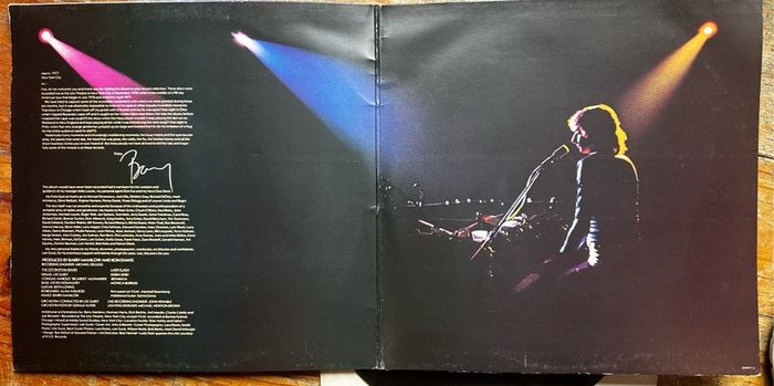 Barry Manilow live double vinyl record. Original 1977 release in vg+ condition