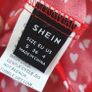 SHEIN red love hearts shorts and bralet co-ord Sz s (Fit 8UK) Image 9