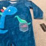 New Dunnes Stores Soft Dinosaur Sleepsuit Image 3