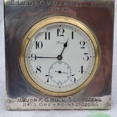 WW1 Irish Sterling Silver Desk Clock(PWO)