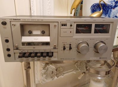 Teleton stereo cassette deck for repair or parts