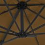 Outdoor Umbrella with Portable Base Taupe Image 2