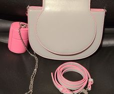 Charles & Keith Mini Top Handle Handbag in Grey