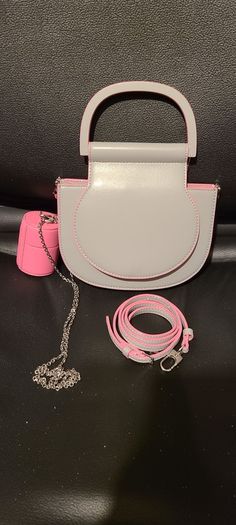 Charles & Keith Mini Top Handle Handbag in Grey