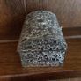 Vintage Silver Tone Small Metal Chest Jewellery Box Image 4