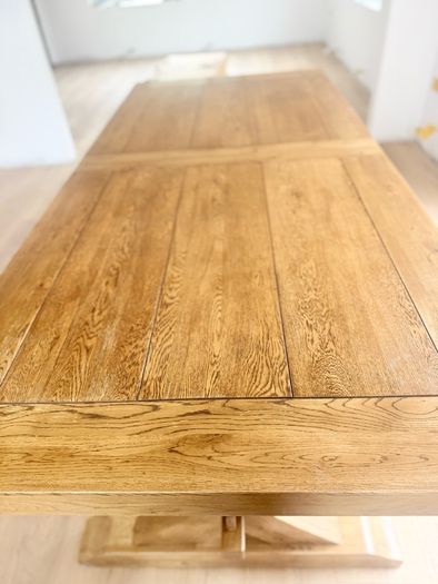 EZ Athens Solid Oak extendable dining table