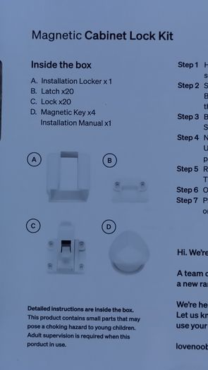 Cabinet locks Magnetic