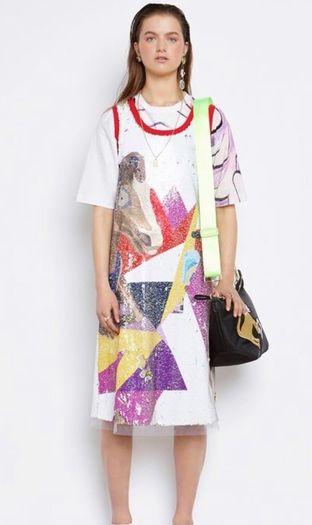 Joanne Hynes the carousel dream printed sequinned dress
