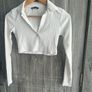 White Crop Top Zara Image 2