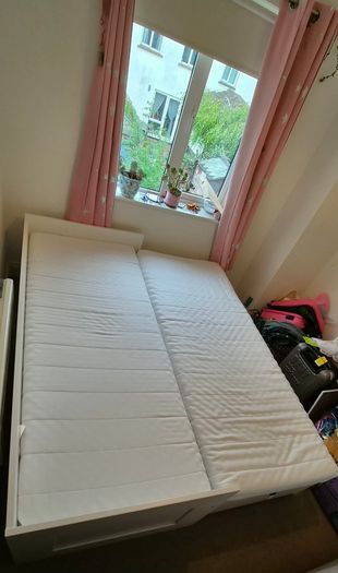 FREE IKEA BRIMNES Day Bed with 2 Mattresses, Excellent Condition