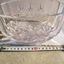 Vintge Bohemin Crystal Ovel Bowl. Image 2