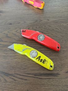 Hultafors Knife / Stanley Knife Yellow / Orange