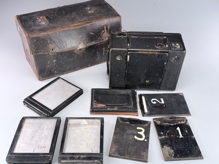 Antique Sanderson Patent Roll Film Camera