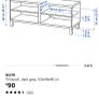 IKEA Besta TV bench, dark grey - 120x40x48 cm Image 3