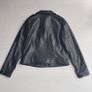 M&S Black  faux leather jacket. Size UK 10 12 M .New Image 2