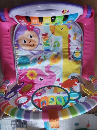 PRICE DROP!!!! Fisher-Price Baby Play Mat | Deluxe Kick & Play Baby Play Gym for Newborn Baby to 3 Year Olds with Light Up Piano, Toys and Comfy Baby Mats for Floor Play | Playmats & Floor Gyms - Pink