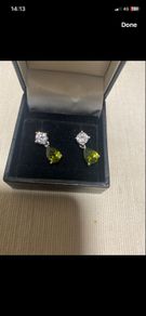 silver earrings