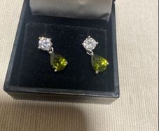 silver earrings