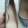 Silver Nine West heels size 6 (39) with matching clutch Image 2