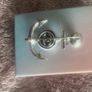 Chanel inspired silver tone large 6 cm anchor brooch Free post Image 3