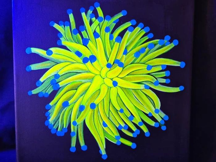 UV Blacklight Coral Reef Wall Art Painting
