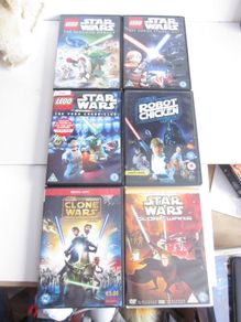Star Wars Lego DVD's X6
