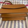 Tory Burch Brown Cross Body Bag with Gold Hardware Image 9