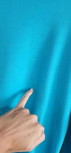 SAVIDA blue pearl neck top Sz XL (Fit 14-16UK)