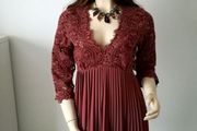 Lace draped Zara dress, size L (14 UK), new