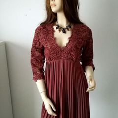 Lace draped Zara dress, size L (14 UK), new